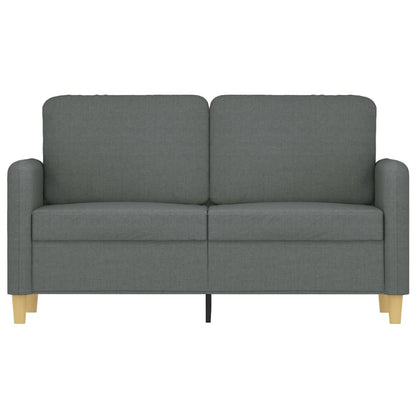 Soffa 2-sits mörkgrå 120 cm tyg