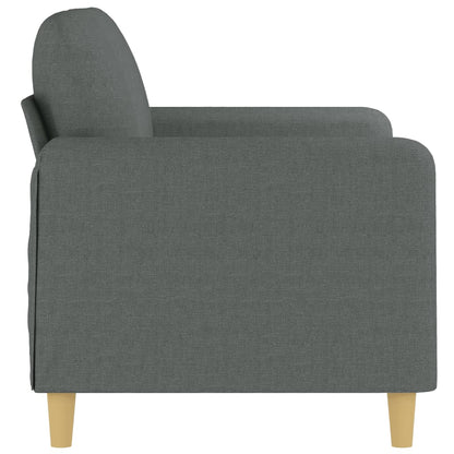 Soffa 2-sits mörkgrå 120 cm tyg