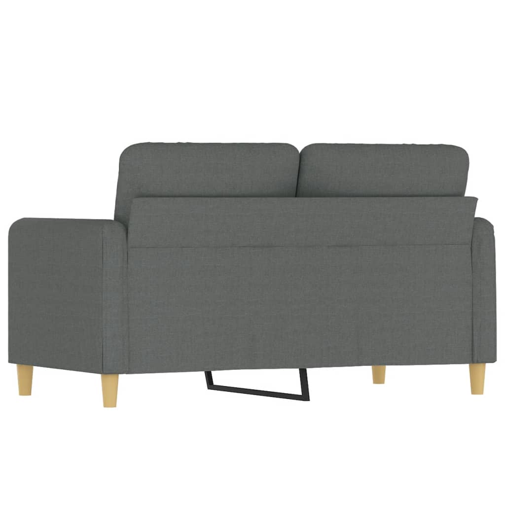 Soffa 2-sits mörkgrå 120 cm tyg