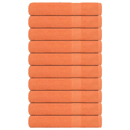 Bastuhanddukar 10 st orange 80x200 cm 360 gsm 100% bomull