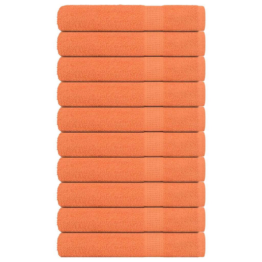 Bastuhanddukar 10 st orange 80x200 cm 360 gsm 100% bomull