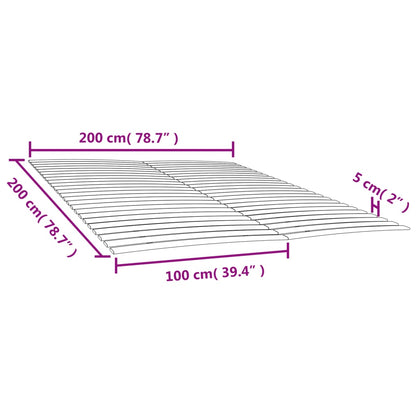 Ribbotten med 48 ribbor 2 st 100x200 cm