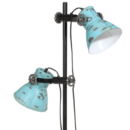 Golvlampa 25 W nött blå 25x25x90/140 cm E27