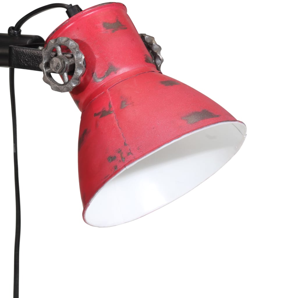 Golvlampa 25 W nött röd 25x25x90/140 cm E27