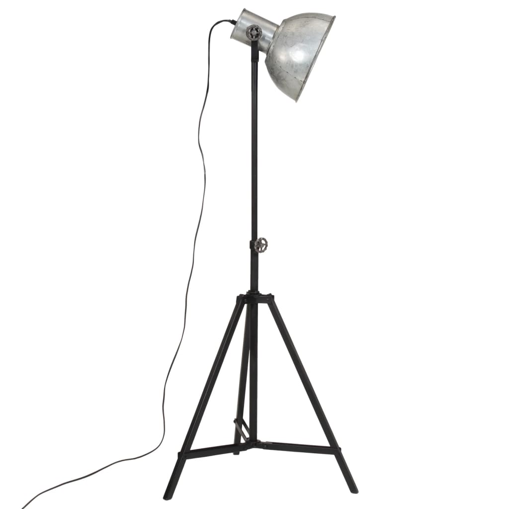 Golvlampa 25 W vintage silver 61x61x90/150 cm E27