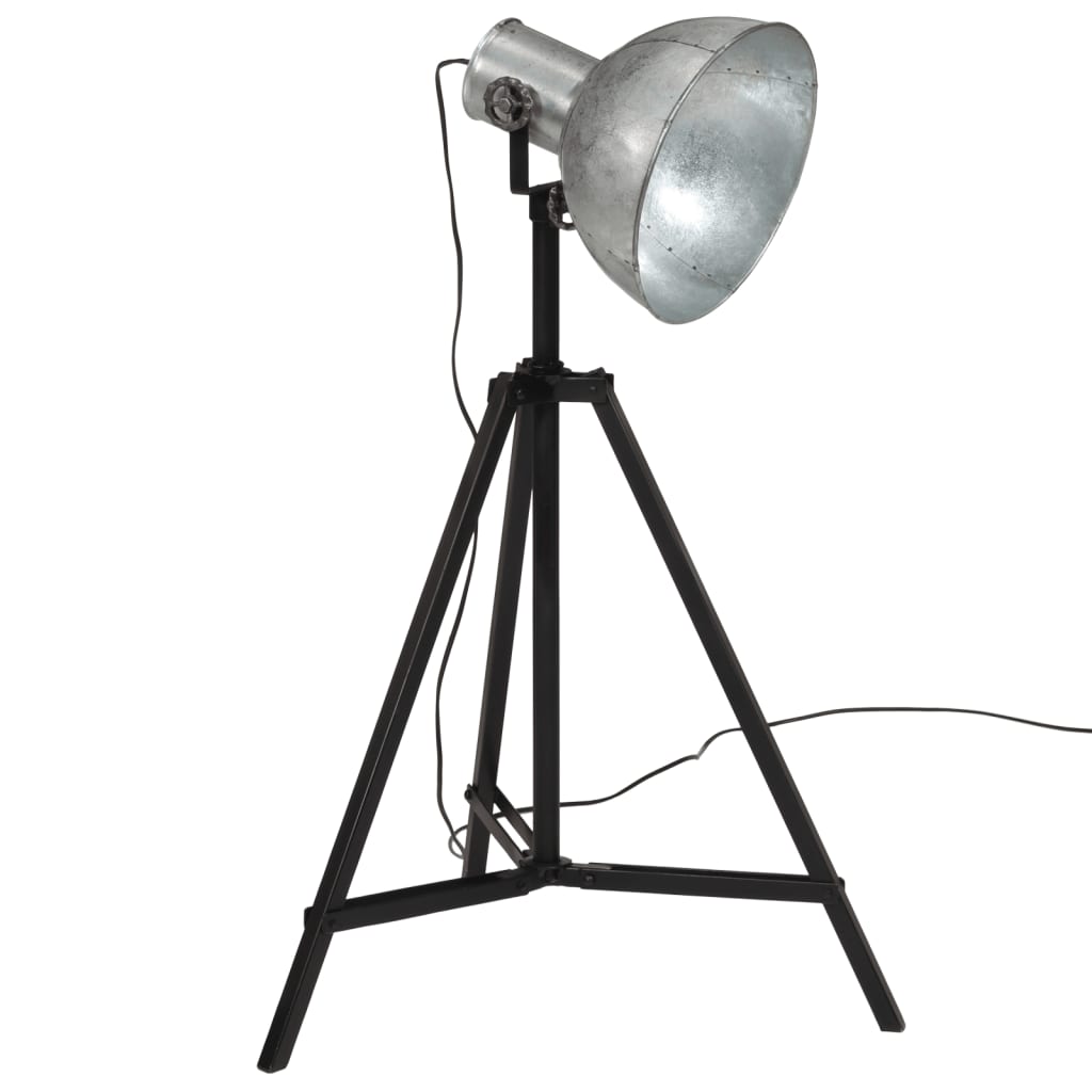 Golvlampa 25 W vintage silver 61x61x90/150 cm E27