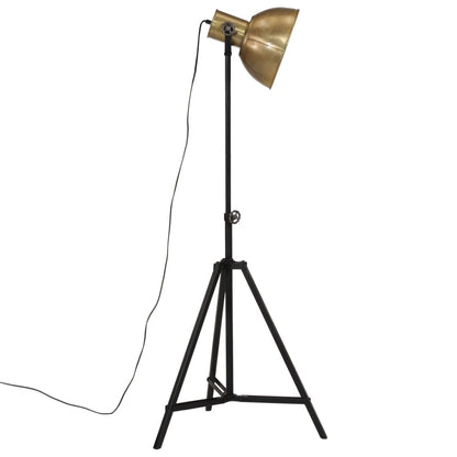 Golvlampa 25 W antik mässing 61x61x90/150 cm E27