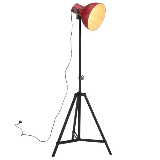 Golvlampa 25 W nött röd 61x61x90/150 cm E27