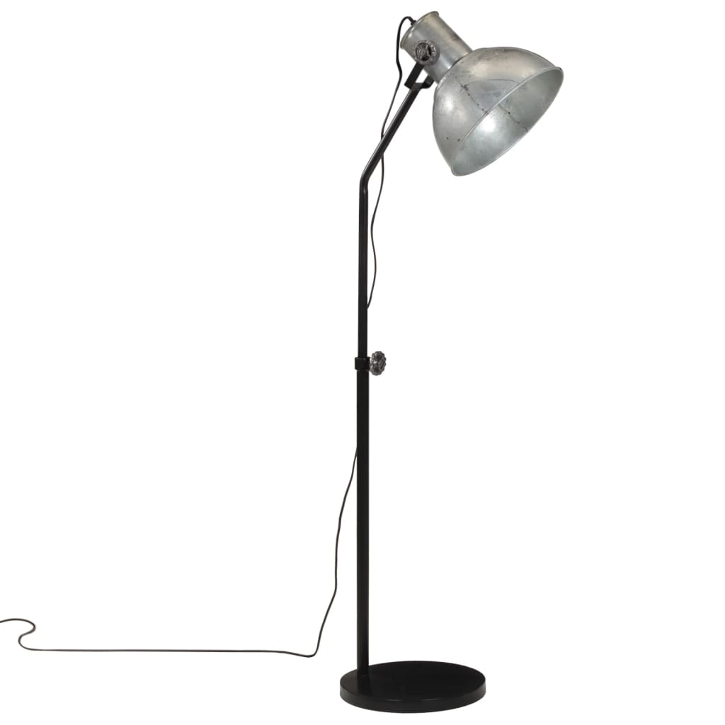 Golvlampa 25 W vintage silver 30x30x90-150 cm E27