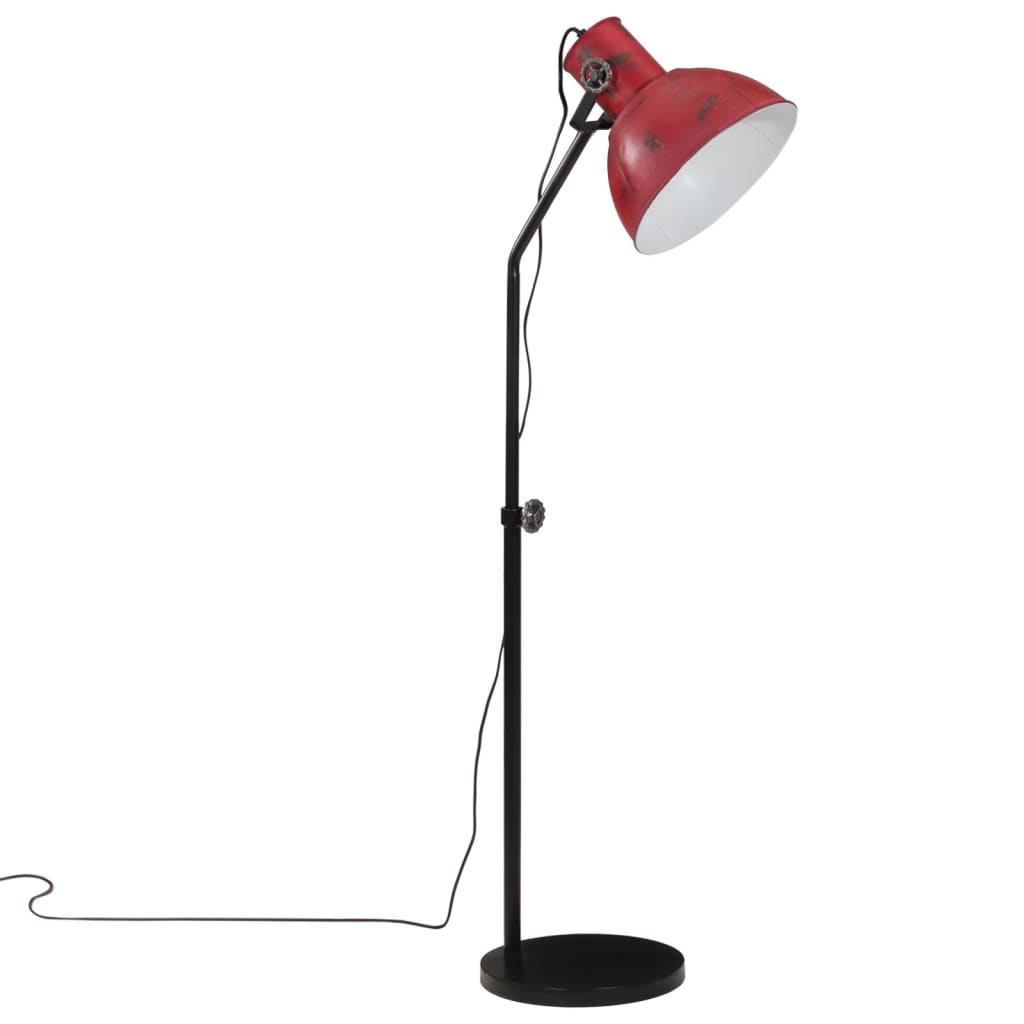 Golvlampa 25 W nött röd 30x30x90-150 cm E27