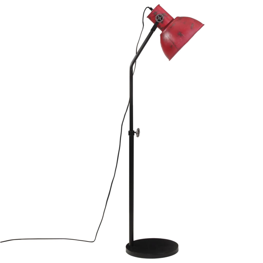 Golvlampa 25 W nött röd 30x30x90-150 cm E27