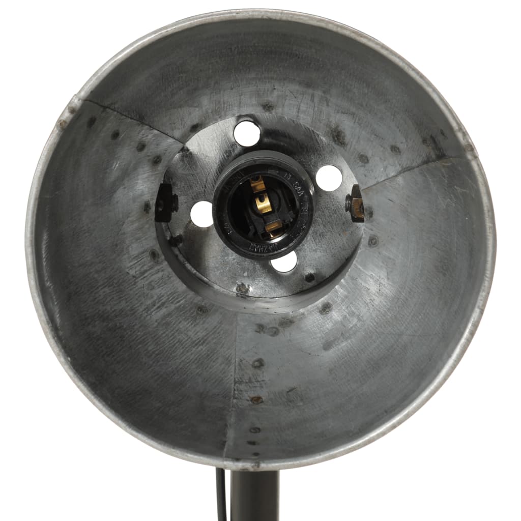 Skrivbordslampa 25 W vintage silver 17x17x60 cm E27