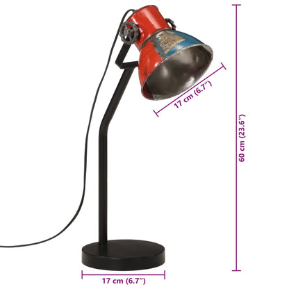 Skrivbordslampa 25 W flerfärgad 17x17x60 cm E27