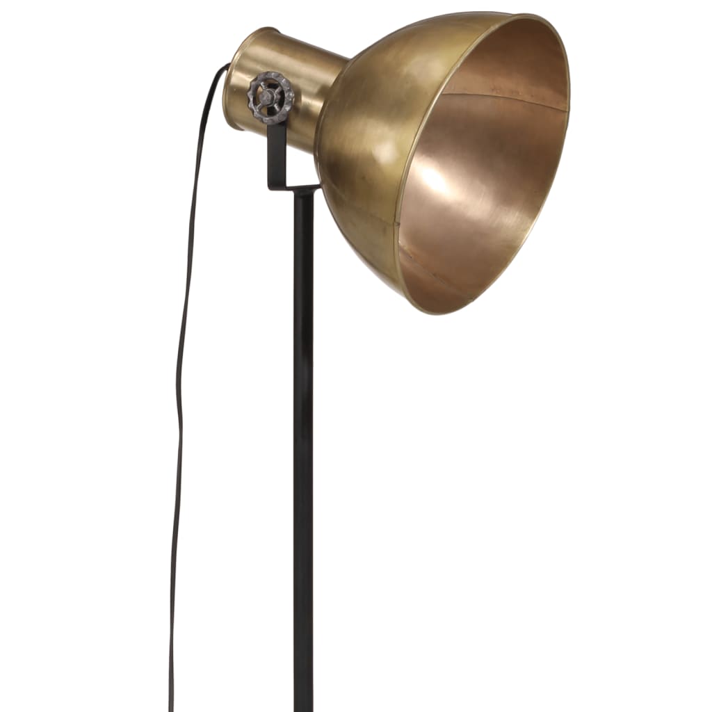 Golvlampa 25 W antik mässing 75x75x90-150 cm E27