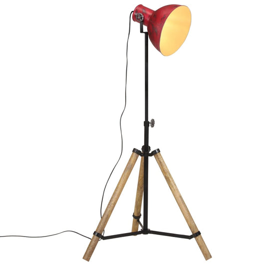 Golvlampa 25 W nött röd 75x75x90-150 cm E27