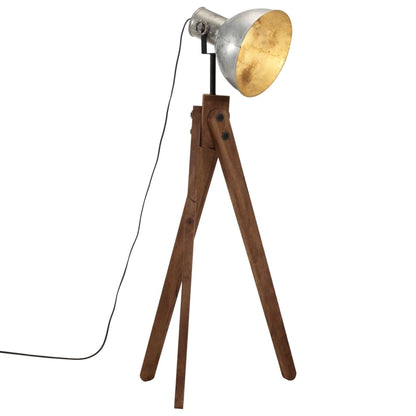 Golvlampa 25 W vintage silver 45x45x120 cm E27