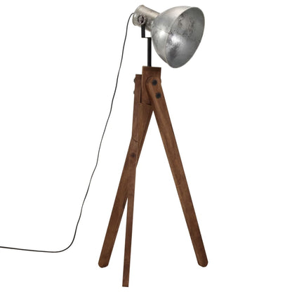 Golvlampa 25 W vintage silver 45x45x120 cm E27