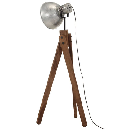 Golvlampa 25 W vintage silver 45x45x120 cm E27