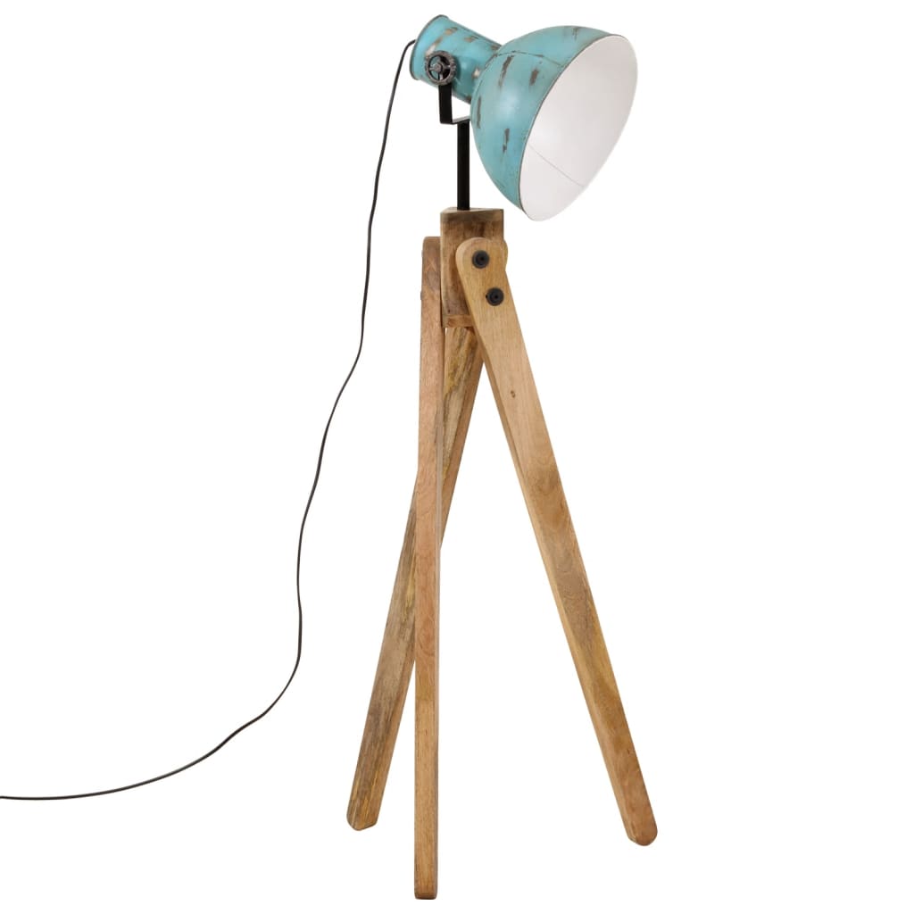 Golvlampa 25 W nött blå 45x45x120 cm E27