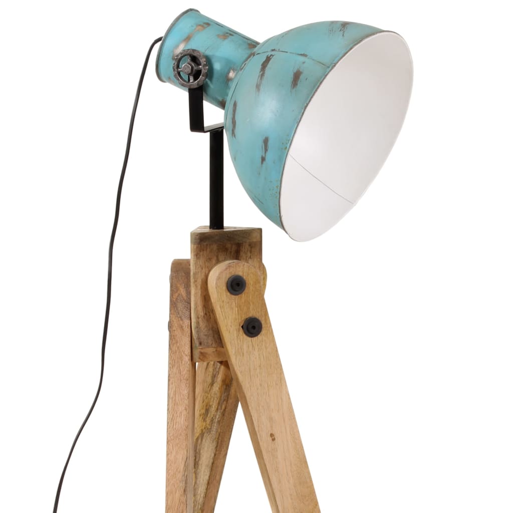 Golvlampa 25 W nött blå 45x45x120 cm E27