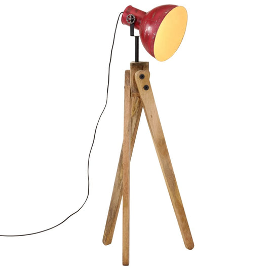 Golvlampa 25 W nött röd 45x45x120 cm E27