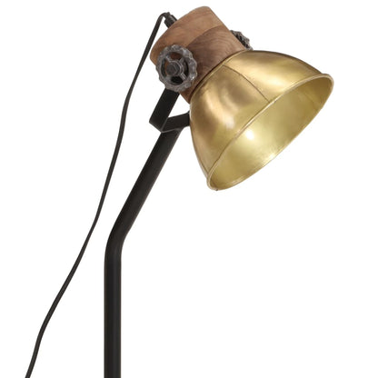 Skrivbordslampa 25 W antik mässing 18x18x60 cm E27