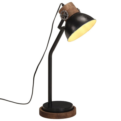 Skrivbordslampa 25 W svart 18x18x60 cm E27