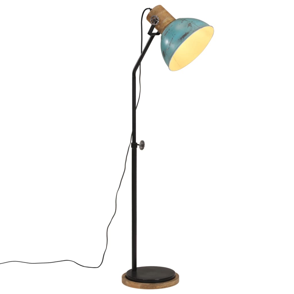 Golvlampa 25 W nött blå 30x30x100-150 cm E27