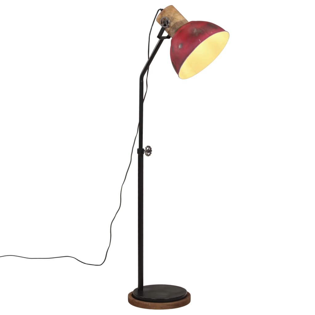 Golvlampa 25 W nött röd 30x30x100-150 cm E27