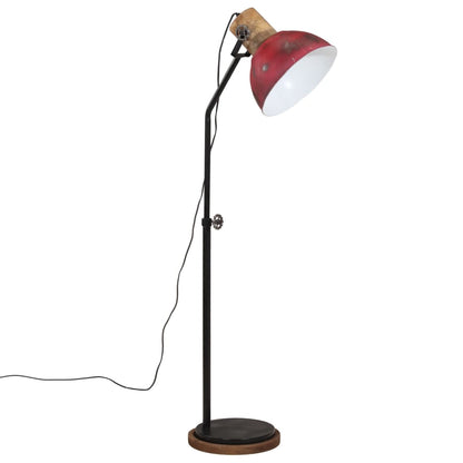 Golvlampa 25 W nött röd 30x30x100-150 cm E27