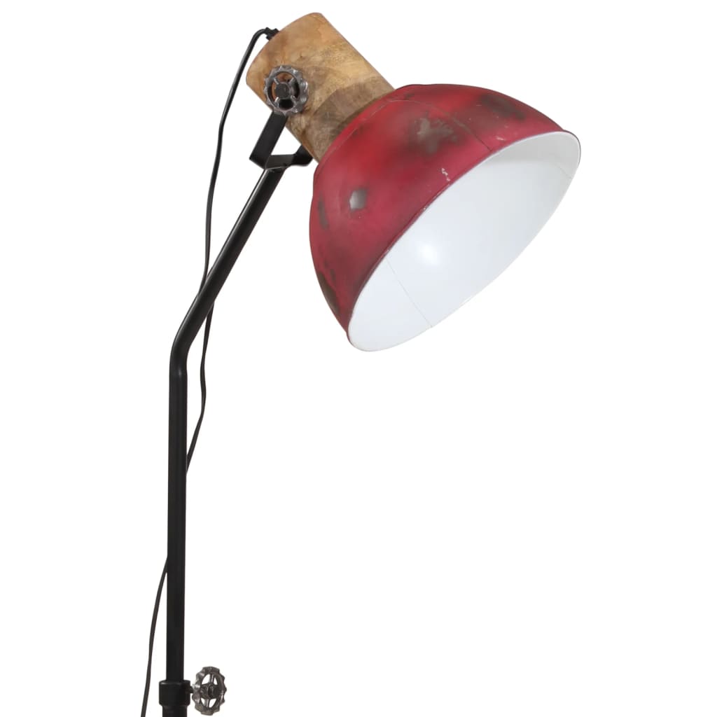 Golvlampa 25 W nött röd 30x30x100-150 cm E27