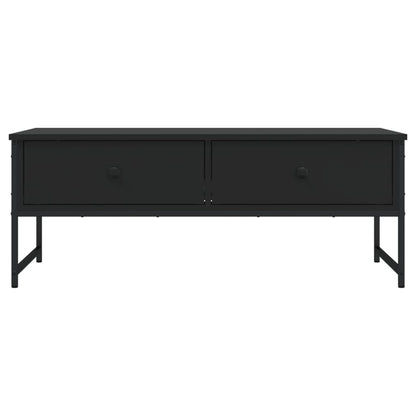 Soffbord svart 101x49x39,5 cm konstruerat trä