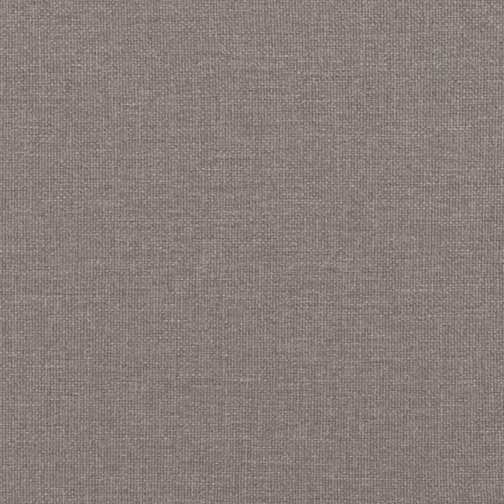 Bänk med ryggstöd taupe 120x62x75,5 cm blå