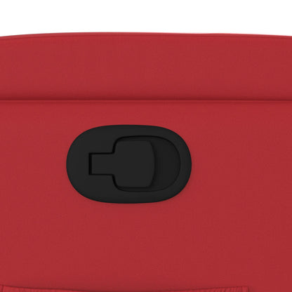 Reclinerfåtölj röd konstläder