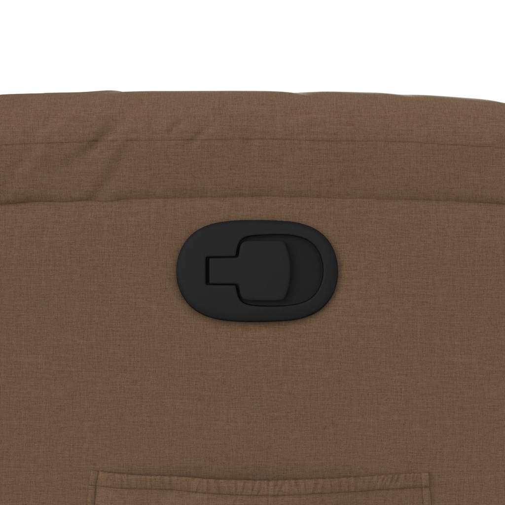 Reclinerfåtölj brun tyg