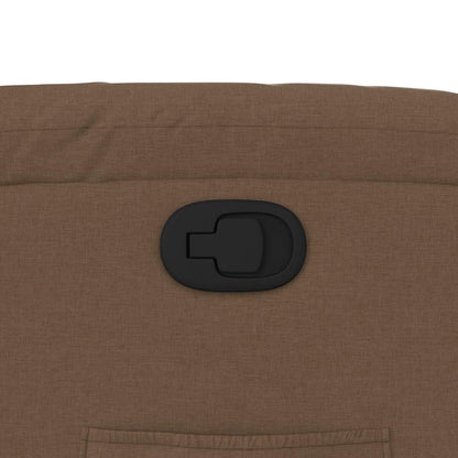 Reclinerfåtölj brun tyg