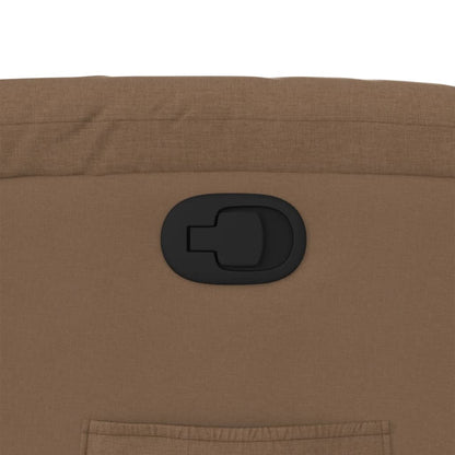 Reclinerfåtölj brun tyg