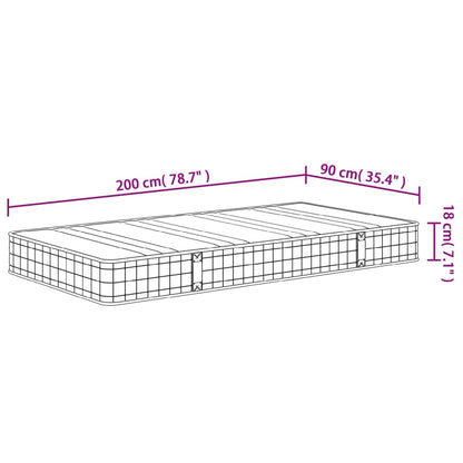 Bonellresårmadrass medium 90x200 cm