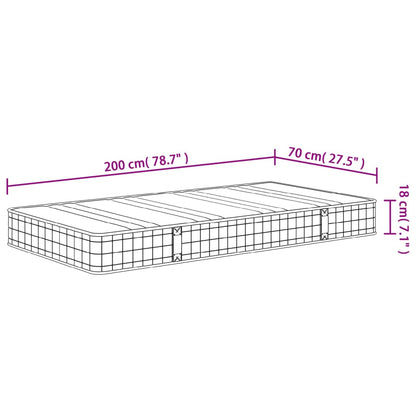 Bonellresårmadrass medium 70x200 cm