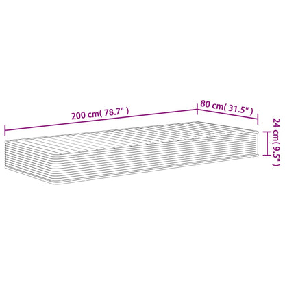 Skummadrass medium mjuk 80x200 cm