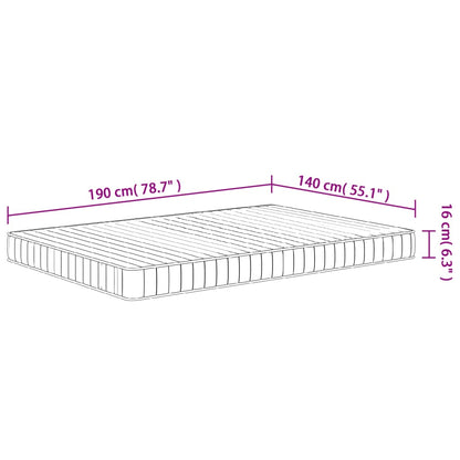 Skummadrass medium mjuk 140x190 cm