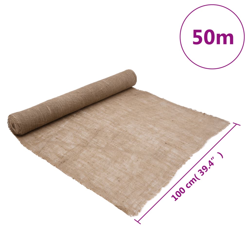 Juterulle 2 st 1x50 m 100% jute 200 gsm