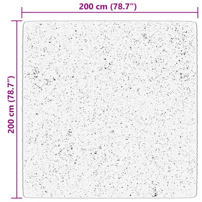 Mjuk matta HUARTE med kort lugg tvättbar blå 200x200 cm