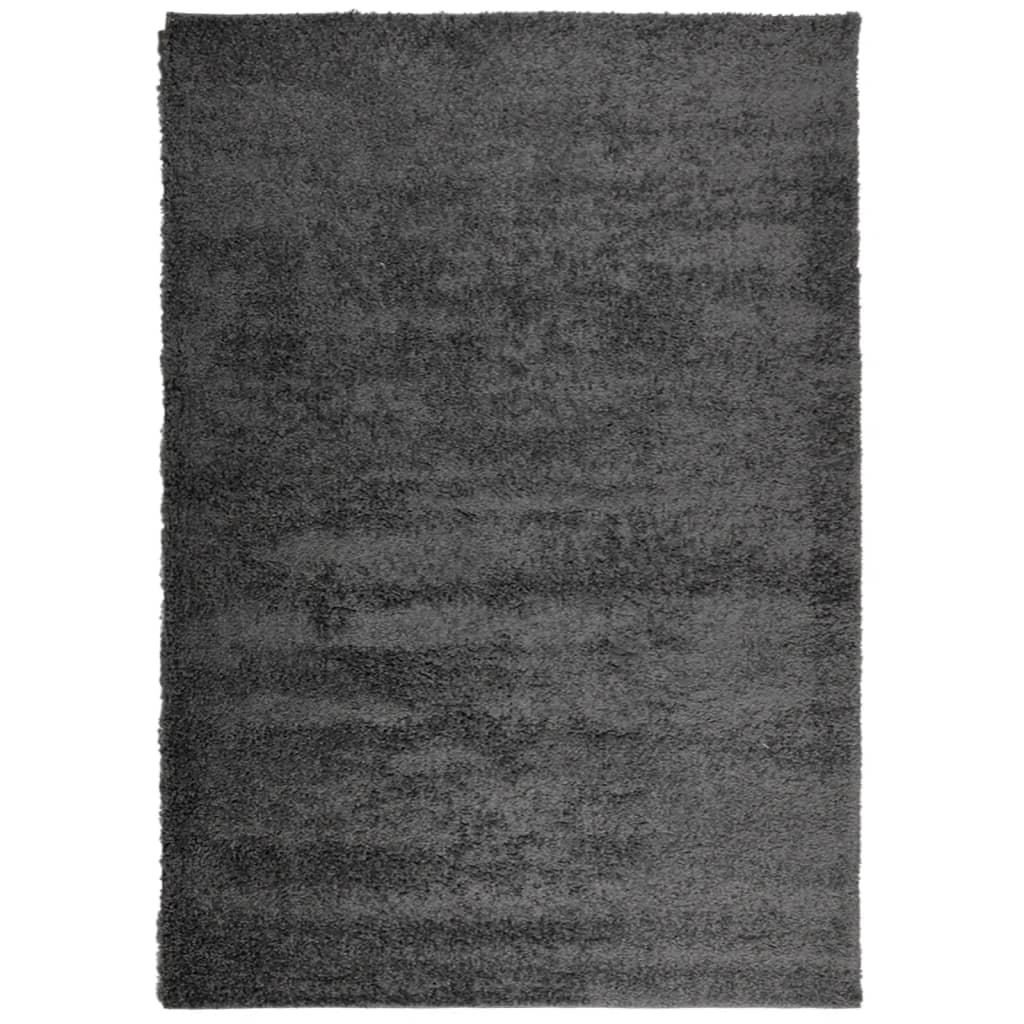 Ryamatta PAMPLONA lång lugg modern antracit 160x230 cm