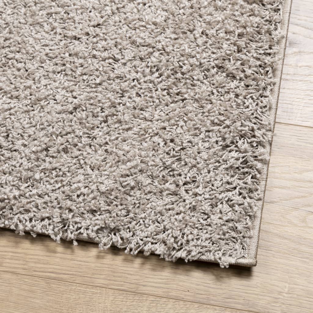 Ryamatta PAMPLONA lång lugg modern beige 200x200 cm