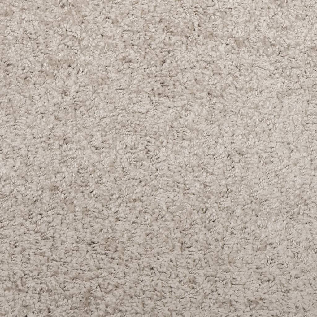 Ryamatta PAMPLONA lång lugg modern beige 200x200 cm