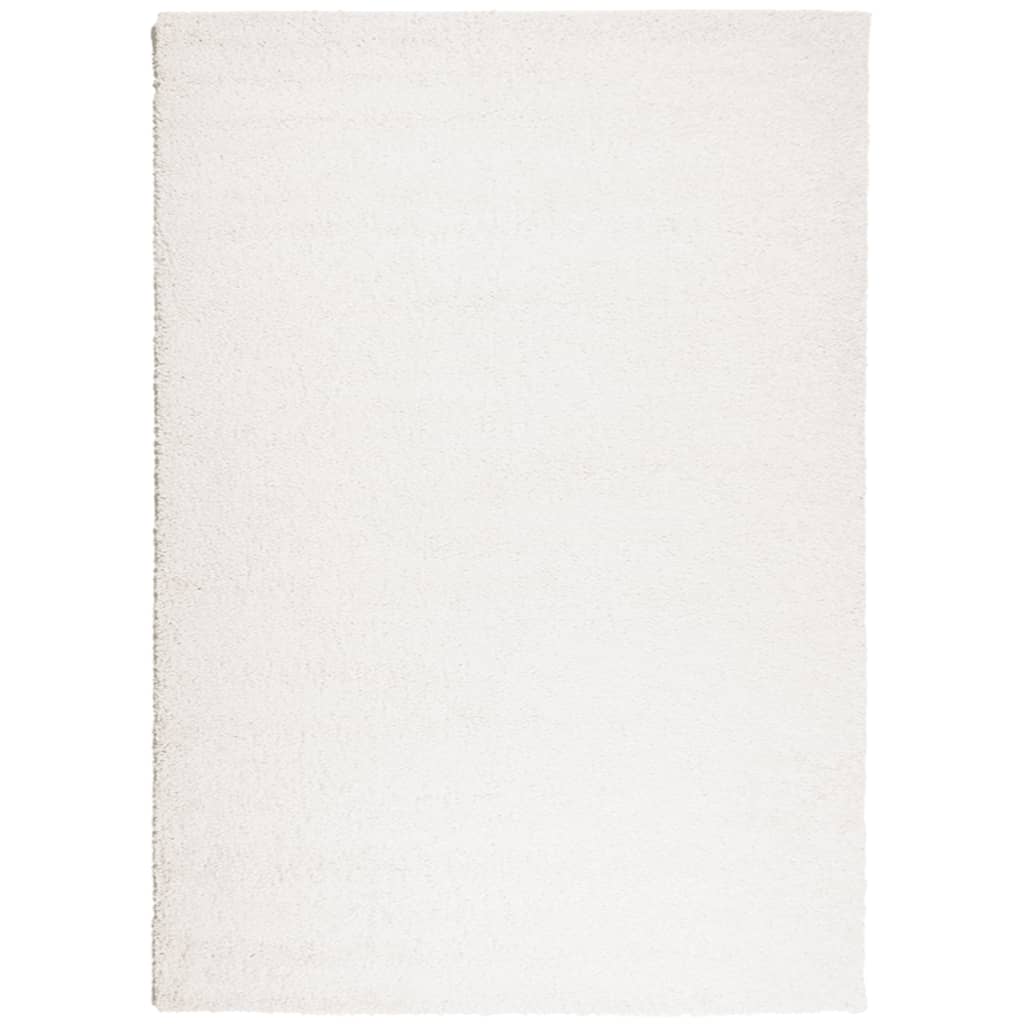 Ryamatta PAMPLONA lång lugg modern gräddvit 200x280 cm