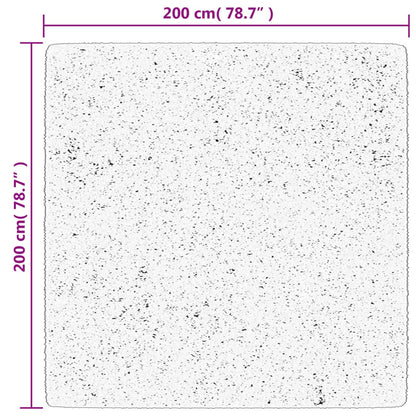 Ryamatta PAMPLONA lång lugg modern guld 200x200 cm