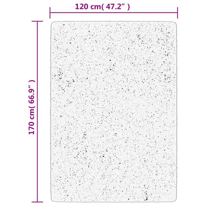 Matta IZA kort lugg skandinavisk look gräddvit 120x170 cm