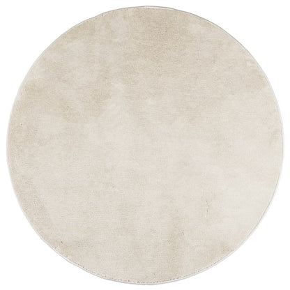 Matta OVIEDO kort lugg beige Ø 120 cm